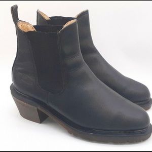 Dr Martens  Black Leather Women's Chelsea Boots 8